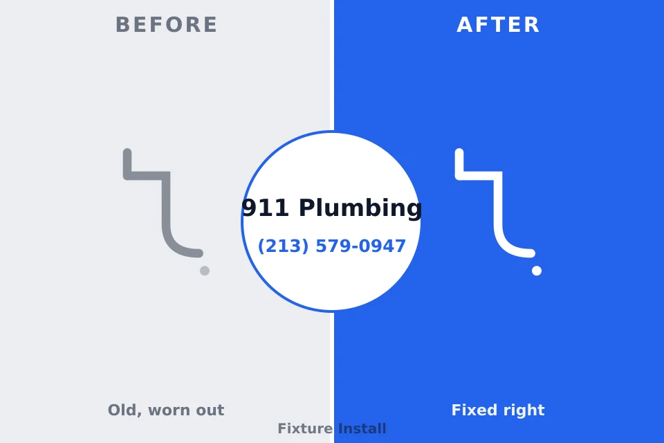 Before and after: plumbing repair St. Leo, FL